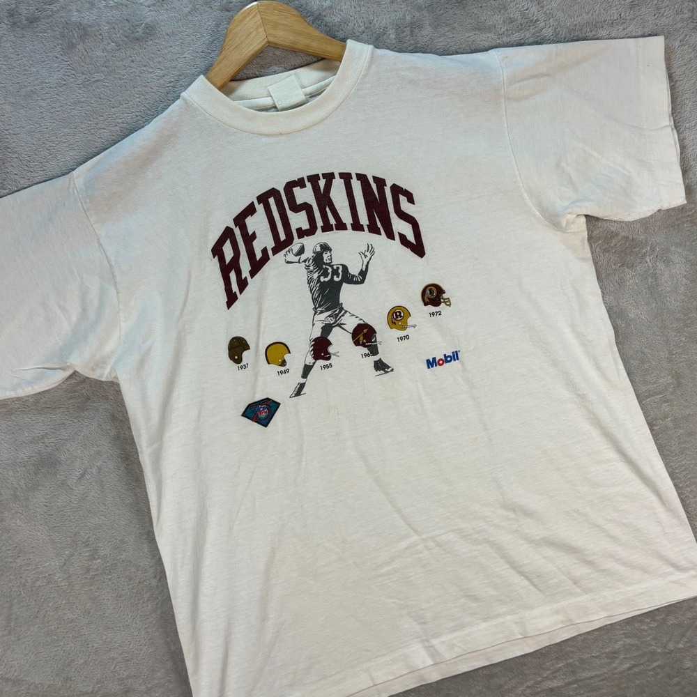Vintage A-1 NFL Washington Commanders Shirt Mobil Football History Sz‎ S